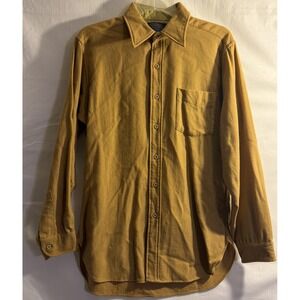 Vintage Pendleton 100% Pure Virgin Wool Men's Long Sleeve Button Up‎ Medium